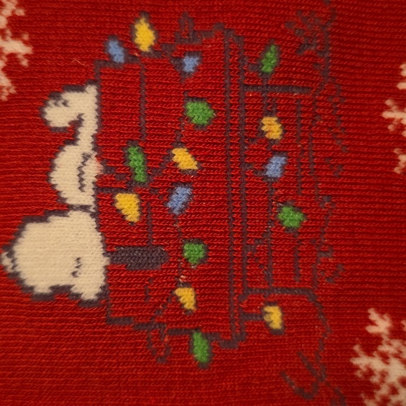 Peanuts Festive Socks with Snoopy And Woodstock Design Set Of 2 Nwt - Picture 3 of 5